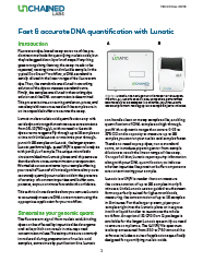 Fast & accurate DNA quantification with Lunatic
