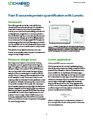 Fast & accurate protein quantification with Lunatic